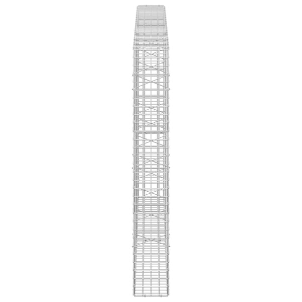 Gabion 5 mm langasta ja 5x5 cm verkosta 200x20x150 cm