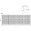 Gabion 5 mm langasta ja 5x5 cm verkosta 450x20x150 cm