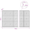 Gabion 5 mm langasta ja 5x5 cm verkosta 750x20x150 cm