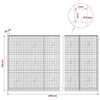 Gabion 5 mm langasta ja 5x5 cm verkosta 850x20x150 cm