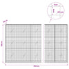 Gabion 5 mm langasta ja 5x5 cm verkosta 950x20x150 cm