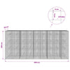 Gabion 5 mm langasta ja 5x5 cm verkosta 450x20x200 cm