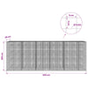 Gabion 5 mm langasta ja 5x5 cm verkosta 550x20x200 cm