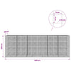 Gabion 5 mm langasta ja 5x5 cm verkosta 600x20x200 cm
