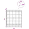 Gabion 5 mm langasta ja 5x5 cm verkosta 50x30x50 cm