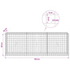Gabion 5 mm langasta ja 5x5 cm verkosta 150x30x50 cm