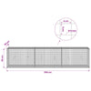 Gabion 5 mm langasta ja 5x5 cm verkosta 300x30x50 cm