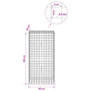Gabion 5 mm langasta ja 5x5 cm verkosta 50x30x100 cm