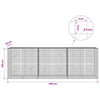 Gabion 5 mm langasta ja 5x5 cm verkosta 300x30x100 cm