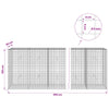 Gabion 5 mm langasta ja 5x5 cm verkosta 350x30x100 cm