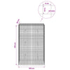 Gabion 5 mm langasta ja 5x5 cm verkosta 100x30x150 cm