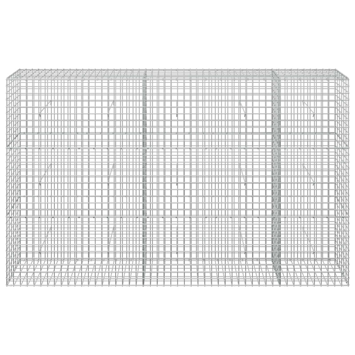 Gabion 5 mm langasta ja 5x5 cm verkosta 250x30x150 cm