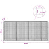 Gabion 5 mm langasta ja 5x5 cm verkosta 350x30x150 cm