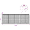 Gabion 5 mm langasta ja 5x5 cm verkosta 450x30x150 cm