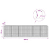 Gabion 5 mm langasta ja 5x5 cm verkosta 600x30x150 cm