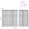 Gabion 5 mm langasta ja 5x5 cm verkosta 650x30x150 cm