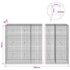 Gabion 5 mm langasta ja 5x5 cm verkosta 1050x30x150 cm