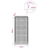Gabion 5 mm langasta ja 5x5 cm verkosta 100x30x200 cm