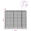 Gabion 5 mm langasta ja 5x5 cm verkosta 250x30x200 cm