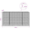 Gabion 5 mm langasta ja 5x5 cm verkosta 400x30x200 cm