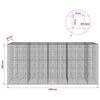 Gabion 5 mm langasta ja 5x5 cm verkosta 450x30x200 cm