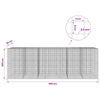 Gabion 5 mm langasta ja 5x5 cm verkosta 600x30x200 cm
