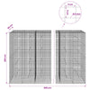 Gabion 5 mm langasta ja 5x5 cm verkosta 800x30x200 cm