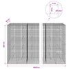 Gabion 5 mm langasta ja 5x5 cm verkosta 1000x30x200 cm