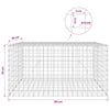 Gabion 5 mm langasta ja 5x5 cm verkosta 100x50x50 cm