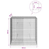 Gabion 5 mm langasta ja 5x5 cm verkosta 100x50x100 cm