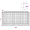 Gabion 5 mm langasta ja 5x5 cm verkosta 200x50x100 cm