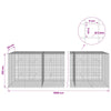 Gabion 5 mm langasta ja 5x5 cm verkosta 1000x50x100 cm