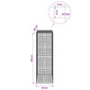 Gabion 5 mm langasta ja 5x5 cm verkosta 50x50x150 cm