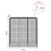 Gabion 5 mm langasta ja 5x5 cm verkosta 150x50x150 cm