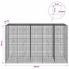 Gabion 5 mm langasta ja 5x5 cm verkosta 250x50x150 cm