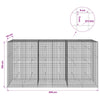 Gabion 5 mm langasta ja 5x5 cm verkosta 300x50x150 cm