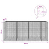 Gabion 5 mm langasta ja 5x5 cm verkosta 350x50x150 cm