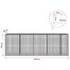 Gabion 5 mm langasta ja 5x5 cm verkosta 450x50x150 cm