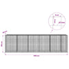 Gabion 5 mm langasta ja 5x5 cm verkosta 550x50x150 cm