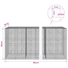 Gabion 5 mm langasta ja 5x5 cm verkosta 900x50x150 cm