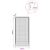 Gabion 5 mm langasta ja 5x5 cm verkosta 100x50x200 cm