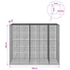 Gabion 5 mm langasta ja 5x5 cm verkosta 250x50x200 cm