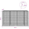 Gabion 5 mm langasta ja 5x5 cm verkosta 350x50x200 cm