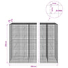 Gabion 5 mm langasta ja 5x5 cm verkosta 650x50x200 cm