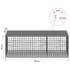 Gabion 5 mm langasta ja 5x5 cm verkosta 150x100x50 cm