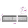 Gabion 5 mm langasta ja 5x5 cm verkosta 350x100x50 cm