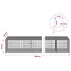 Gabion 5 mm langasta ja 5x5 cm verkosta 1150x100x50 cm