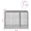 Gabion 5 mm langasta ja 5x5 cm verkosta 150x100x100 cm