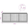 Gabion 5 mm langasta ja 5x5 cm verkosta 300x100x100 cm