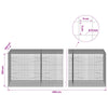 Gabion 5 mm langasta ja 5x5 cm verkosta 400x100x100 cm
